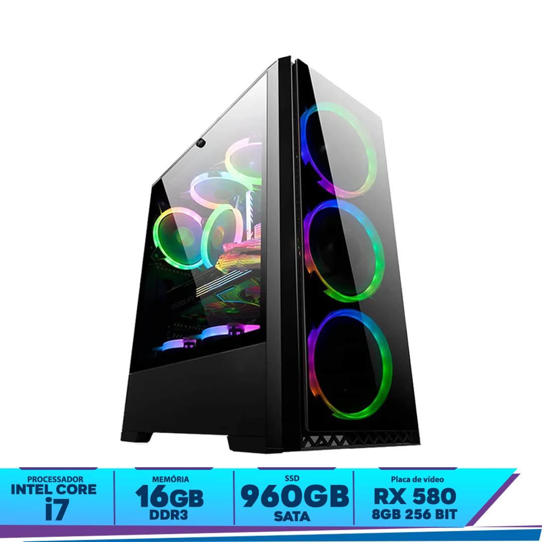 Pc gamer I7-4790 16GB RAM DDR3 RX 580 8GB GDDR5 SSD 960GB | Amazon